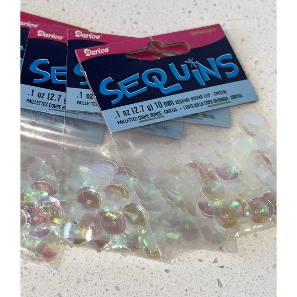 12 Pack 10mm Sequins Round Cup Art Crafts Fashion Design
